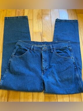 Rustler Men's Straight Blue Jeans